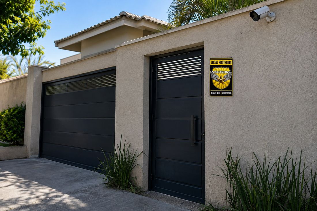 Residência protegida com a placa Visotrons