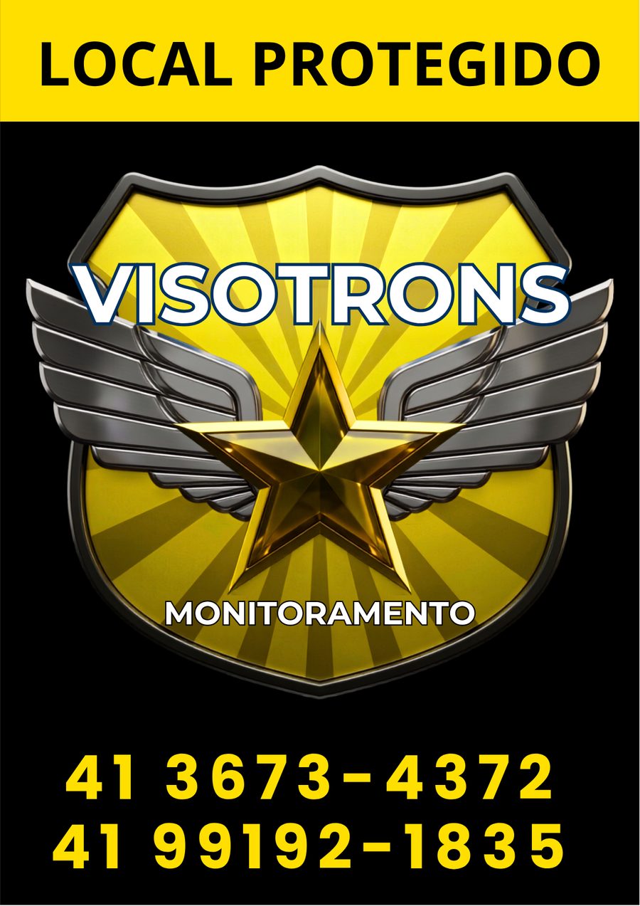 Placa de local protegido Visotrons
